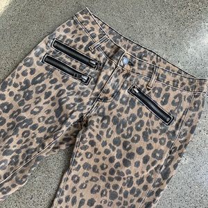 Leopard Skinny Jeans